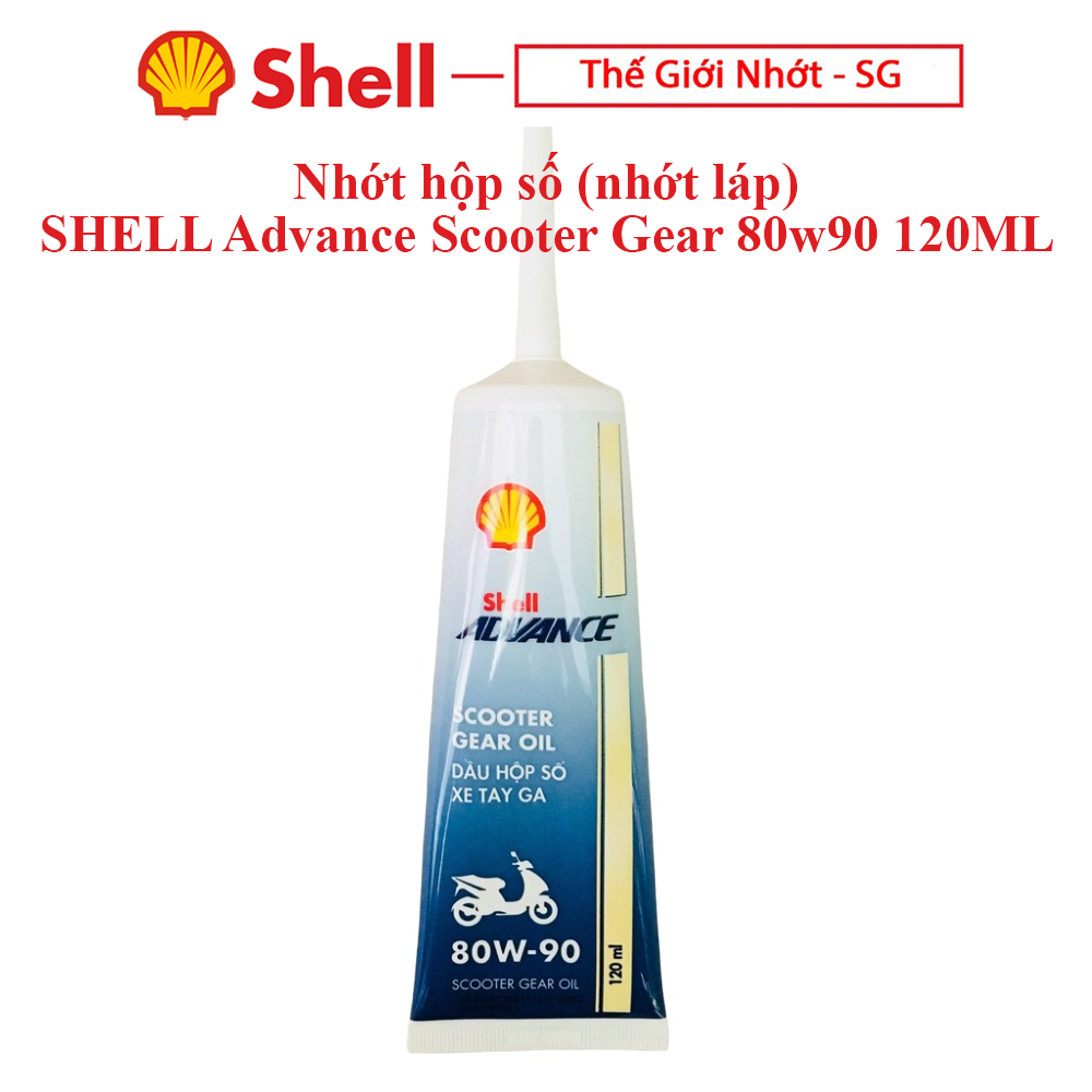 TUÝP NHỚT HỘP SỐ SHELL Advance Scooter Gear 80w90 120ML