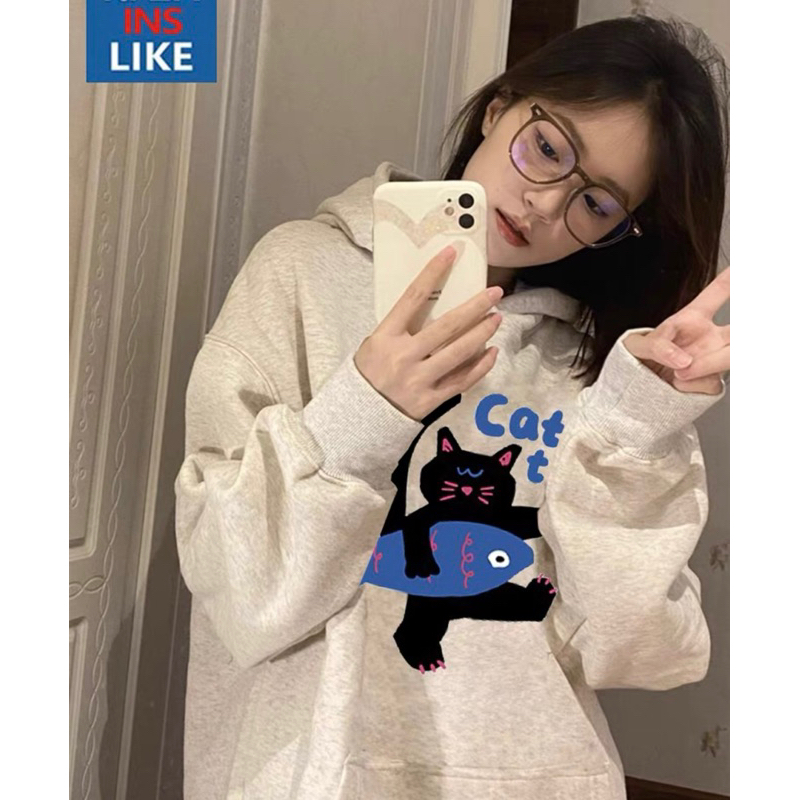 Áo Nỉ Hoodie QC, form oversz, nỉ cotton mịn không xù