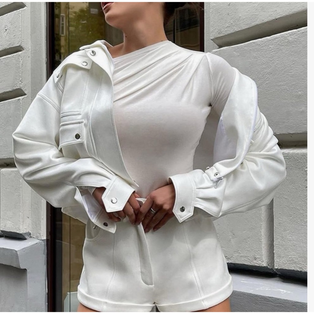 Áo tay dài cổ tròn nữ JUNE.SG áo thun nữ tay dài ôm body vải cotton co giãn D061