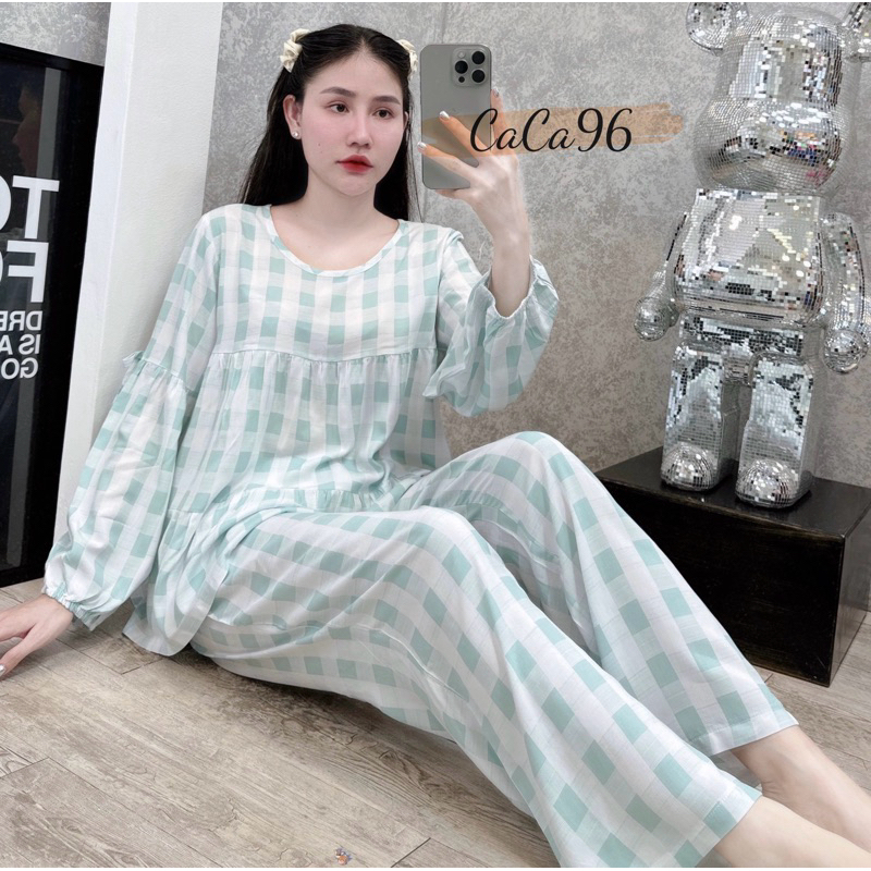 Đồ bộ tole nữ bộ lanh mặc nhà VNXK F21 babydoll tiểu thư phom rông 2023,siêu xinh mềm mỏng nhẹ.
