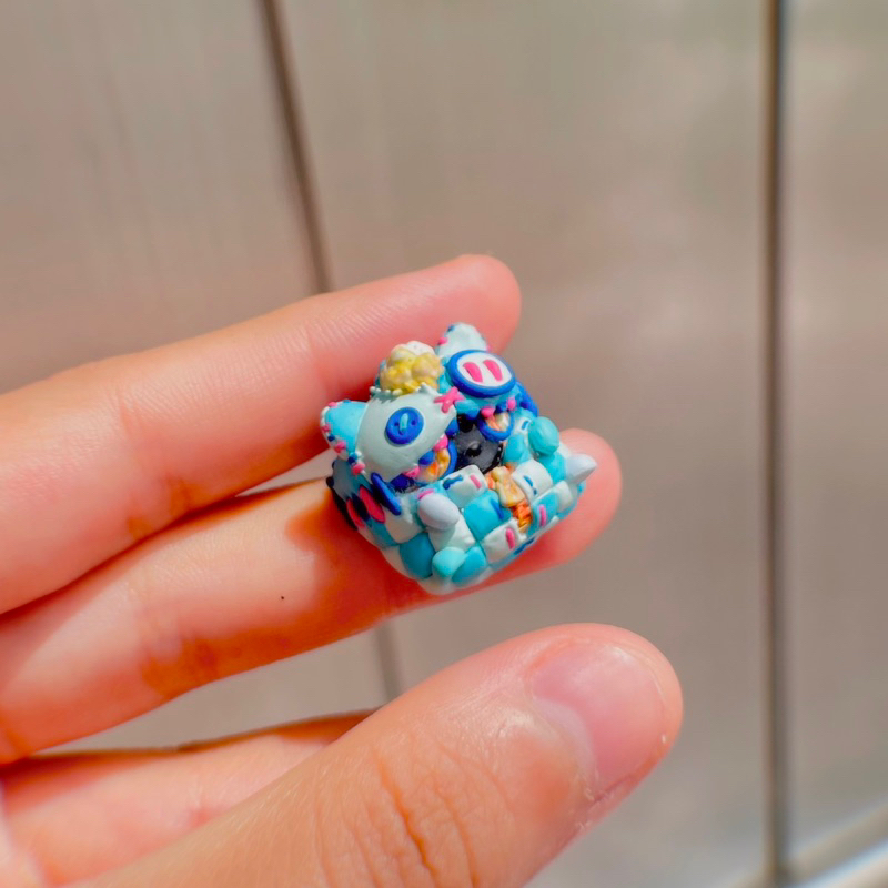 Artisan Keycap Clone XANH BIÊN BIẾC