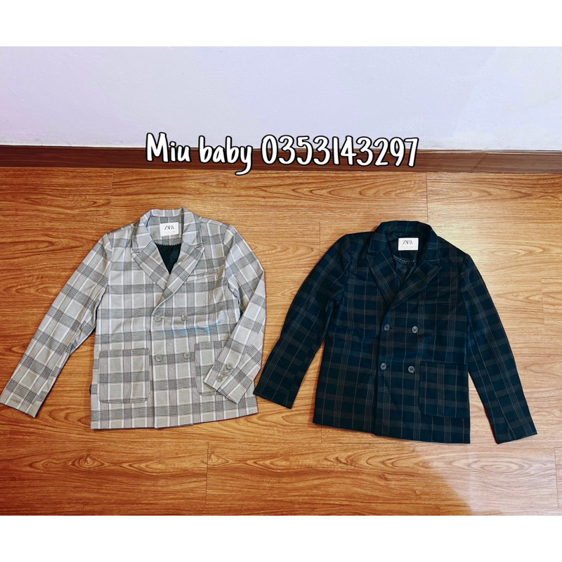 Áo vest blazer 2 lớp bé trai 2 màu dư xịn đét sale