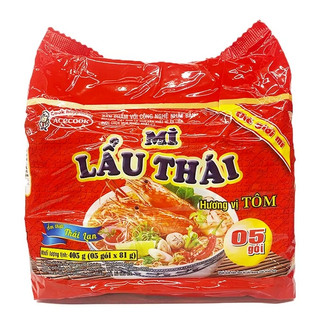 Lốc 5 Gói Mì Lẩu Thái Tôm Acecook 81G