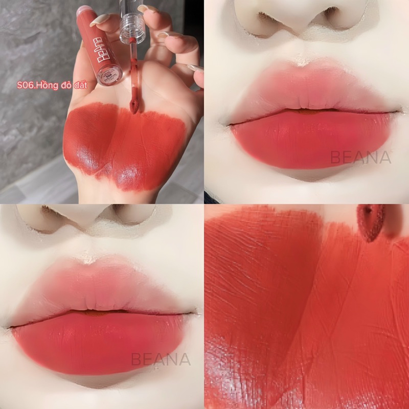 Son kem lì lâu trôi cao cấp BA - Beana Sapphire, Son kem lỳ bền màu chuẩn cực xinh, son lì mềm môi