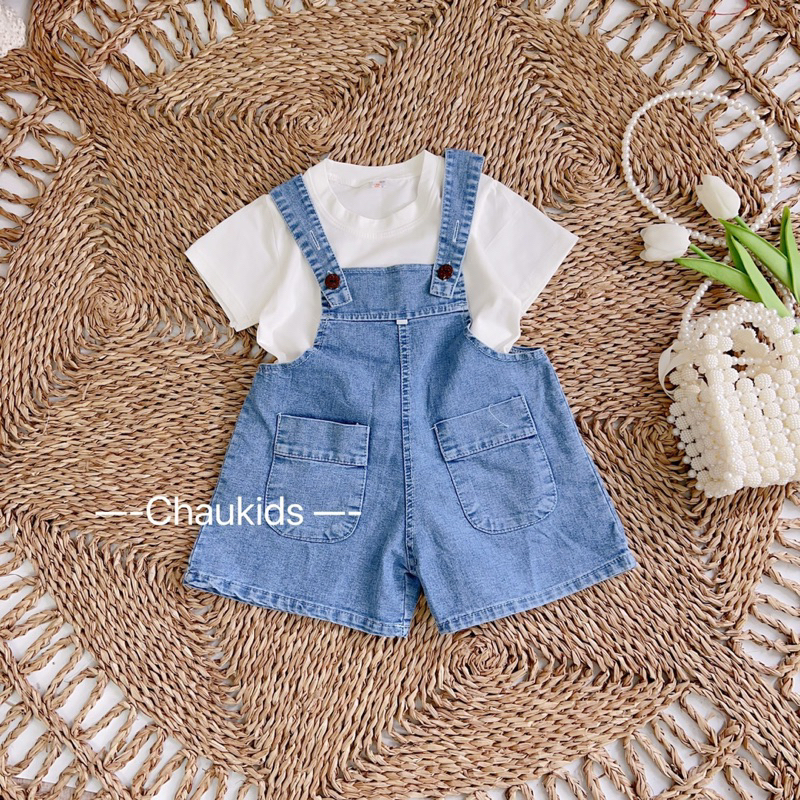 Váy yếm bò xinh xắn cho bé gái