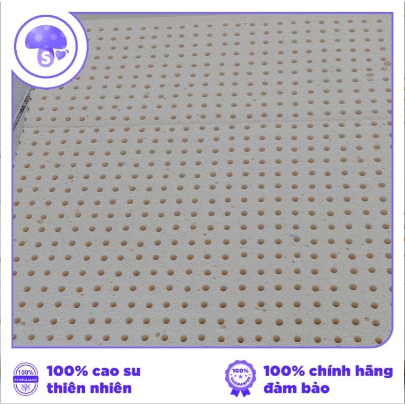 Nệm cao su làm theo yêu cầu - dày 5cm 100% thiên nhiên