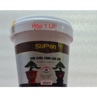 [Hộp 1kg] Sơn màu Siêu Trắng sơn chậu cảnh supon(Sơn hệ bóng ngoại thất)