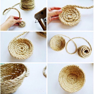 Sỉ 5m dây gai ,dây thừng làm duy băng, đồ hanmade ,treo ảnh. đủ size, dây gai màu nâu dùng làm trang trí