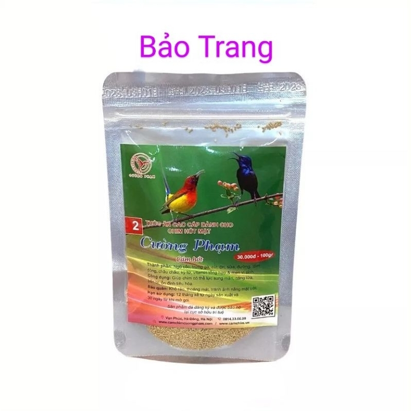 Cám Chim Hút Mật cường phạm gói 100g - Lồng chim Bảo Trang.