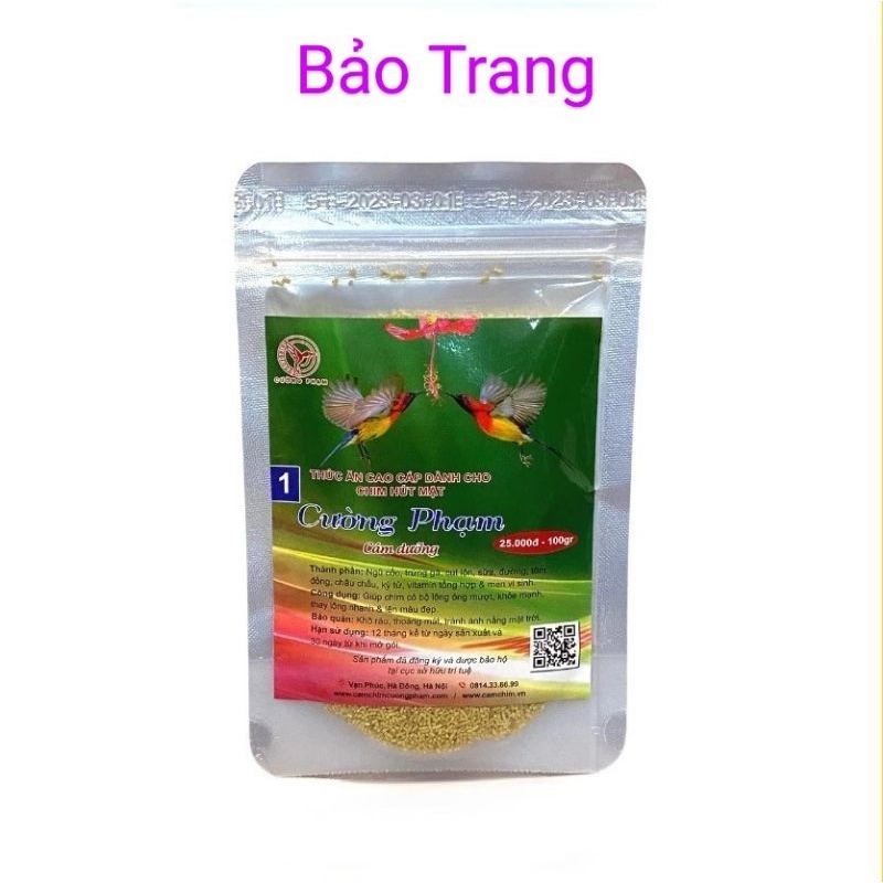 Cám Chim Hút Mật cường phạm gói 100g - Lồng chim Bảo Trang.