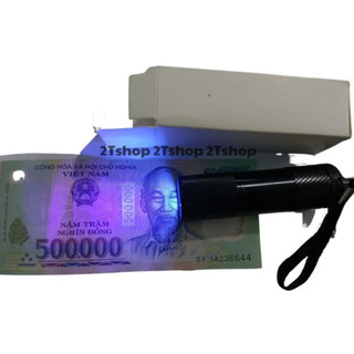 Đèn uv soi tiền 9 bóng. Đèn pin mini soi giấy tờ các loại, nhỏ gọn có thể bỏ túi, làm móc chìa khóa