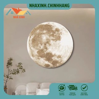 Đèn mặt trăng kết hợp led, đèn mặt trăng decor loại siêu to nhà xinh chính hãng