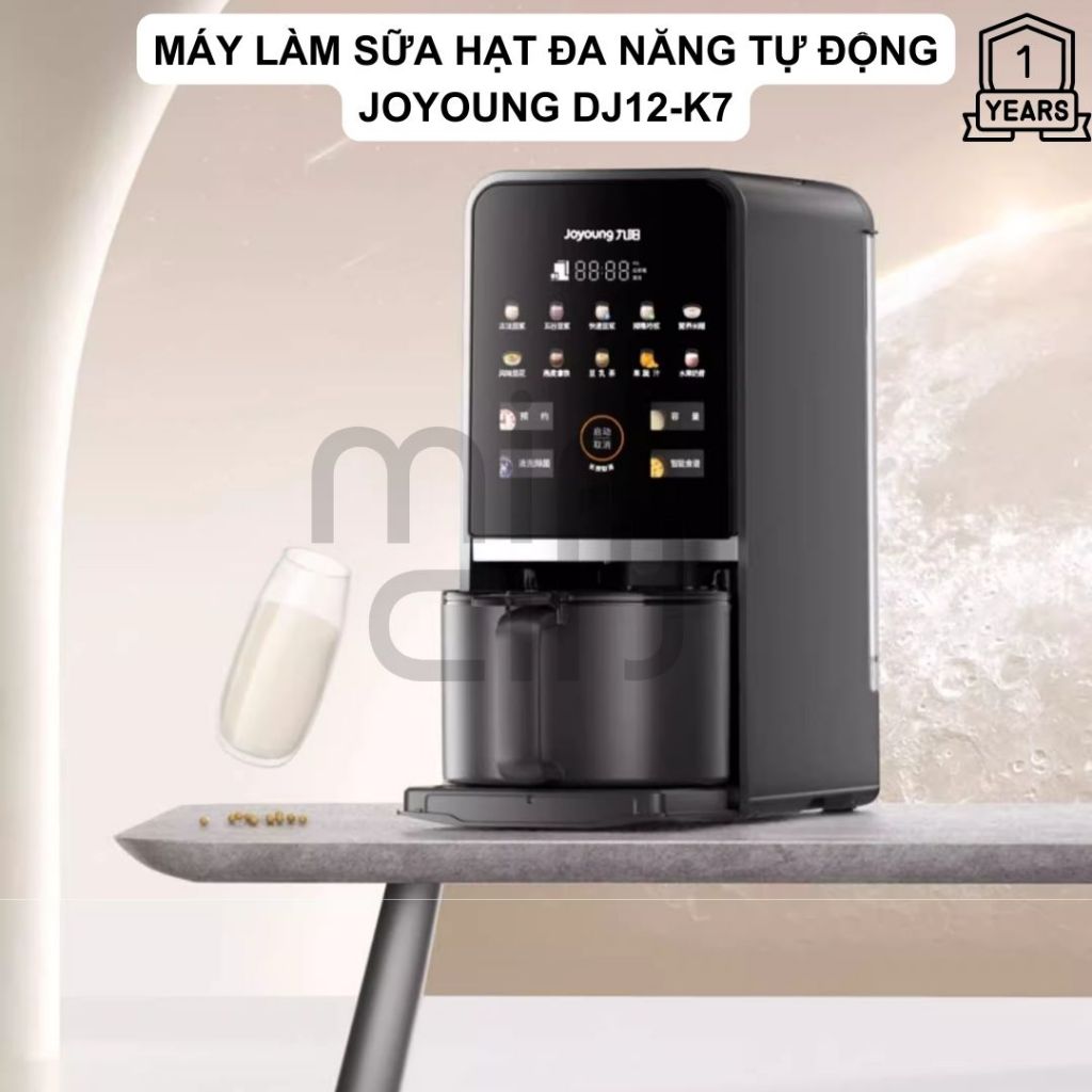 Máy làm sữa hạt đa năng Joyoung DJ12-K7, xay nấu đa năng, tự động rửa và tiệt trùng, phiên bản mới nhất 2023