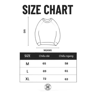 Áo Sweater nỉ lông cáo cotton logo thêu basic
