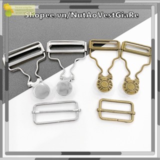 Bộ 2 móc khoá, 2 đai tăng giảm và 2 nút dành cho yếm, bộ tăng đơ và móc yếm