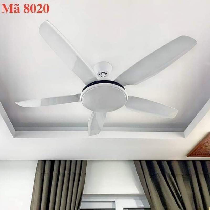 Quạt Trần Có Điều Từ Xa Động Cơ 6 Cấp Độ Gió - Công Xuất 90W- Động Cơ 1 Chiều, Có Đèn LED, [Bảo Hành 6 Năm