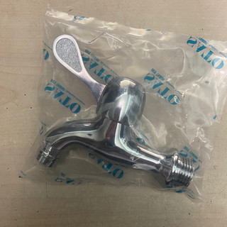 VÒI HỒ RUMINE ĐỒNG THAU XI INOX CÓ MỎ TAY GẠT PHI 21 - HÀNG ĐẸP