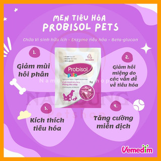 [Rẻ vô địch] Men tiêu hoá Probisol cho chó, mèo