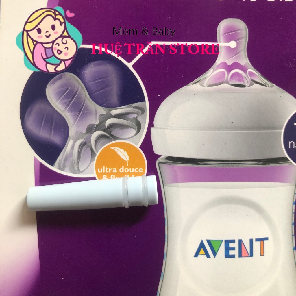 Đầu nối dây hơi máy hút sữa Avent hoa tuyết, Avent hoa anh đào. Phụ kiện thay thế máy hút sữa Avent