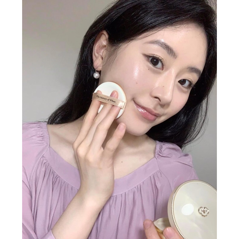 1 lõi cushion whoo vàng phấn nước whoo luxury golden cushion glow căng bóng che phủ khuyết điểm mỏng nhẹ tự nhiên