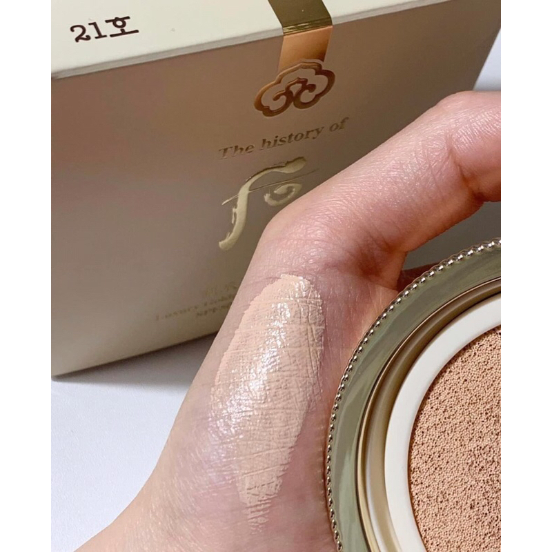 1 lõi cushion whoo vàng phấn nước whoo luxury golden cushion glow căng bóng che phủ khuyết điểm mỏng nhẹ tự nhiên