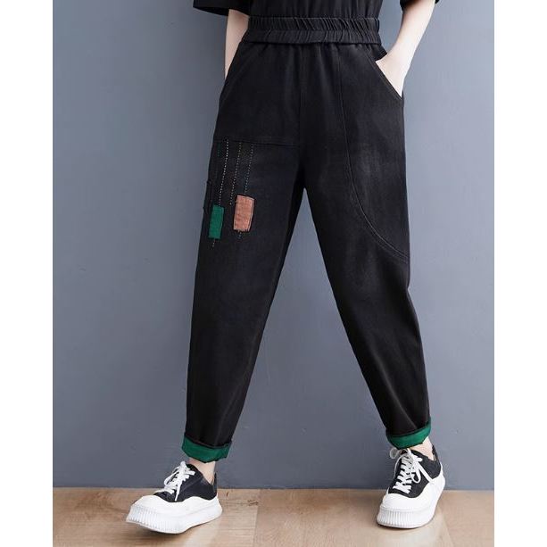 Quần jean nữ thêu đap 3 hình chữ nhật đủ size 40-90kg mã MD08