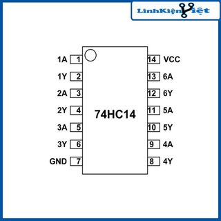 IC 74HC14 Hex Inverter Schmitt Trigger