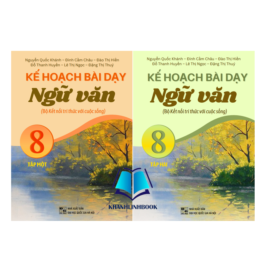 Sách - Combo Kế hoạch bài dạy ngữ văn 8 - tập 1 + 2
