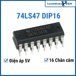 74ls47 bcd to 7-segment decoder/driver dip16