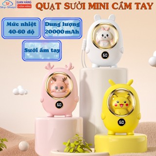 Máy Sưởi Ấm Mini Cầm Tay Đa Năng Dung Lượng Pin 20000 mAh Kiêm Sạc Dự Phòng - Máy Sưởi Ấm Tay Nhỏ Gọn Tiện Lợi