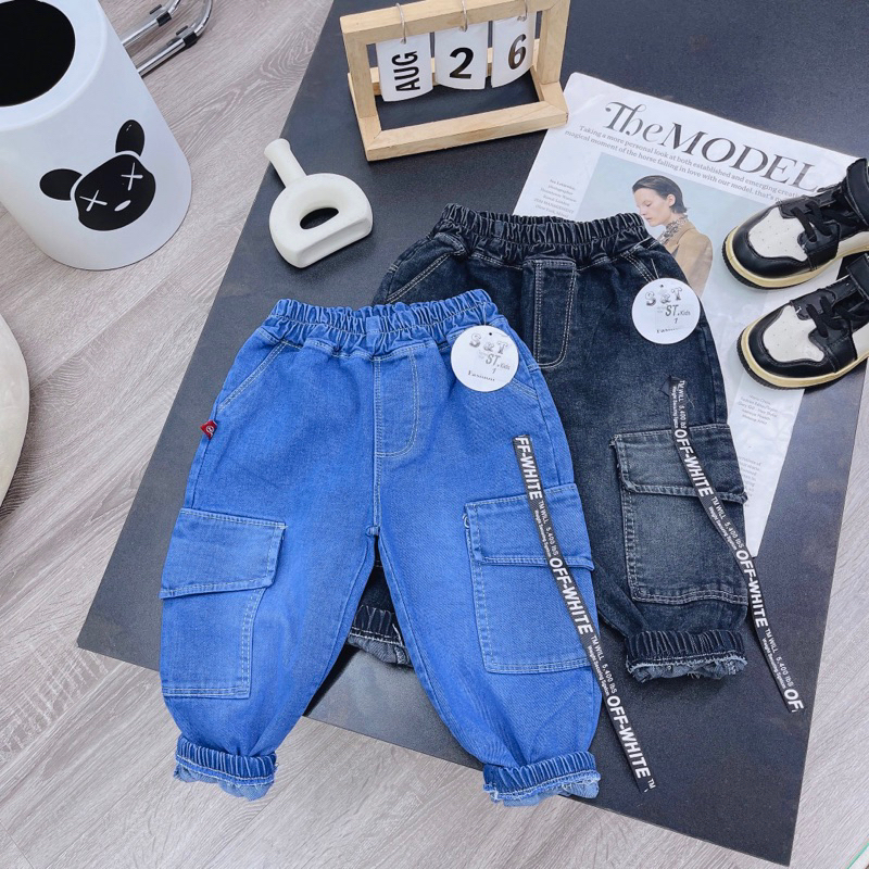 Quần jean ,quần bò dài mềm dáng hiphop cho bé trai