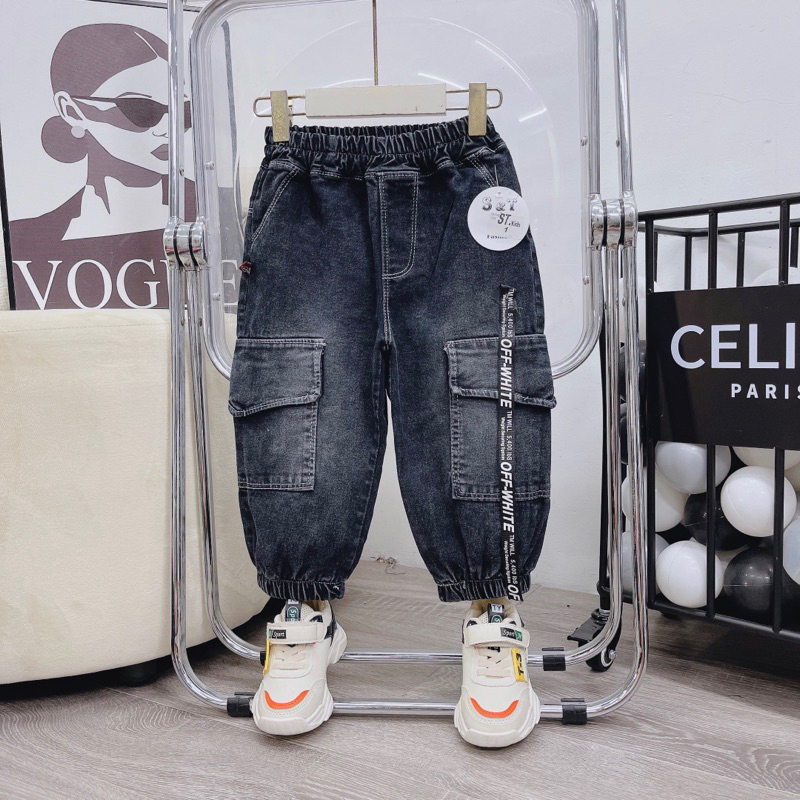 Quần jean ,quần bò dài mềm dáng hiphop cho bé trai