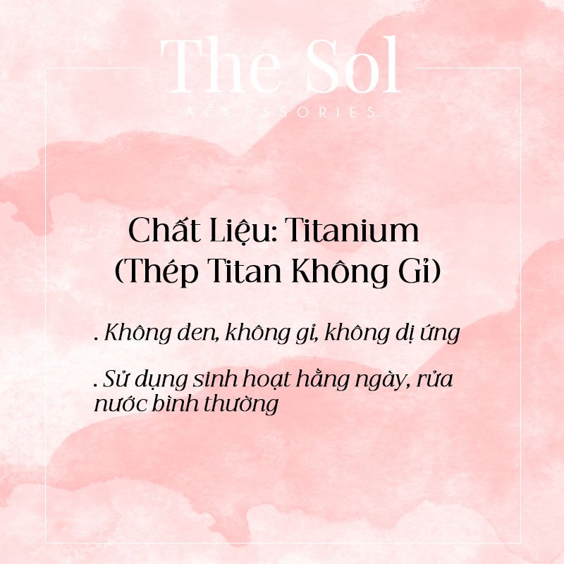 Nhẫn Thép Titan May Mắn Theo Tháng Sinh The Birthstone by thesol.accessories