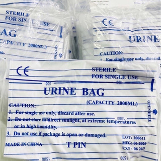 Túi đựng nước tiểu van ngang - 1 chiếc