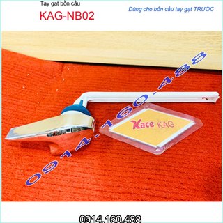 Tay gạt bồn cầu KAG-NB02, cần gạt dùng bàn cầu gạt trước  nhựa