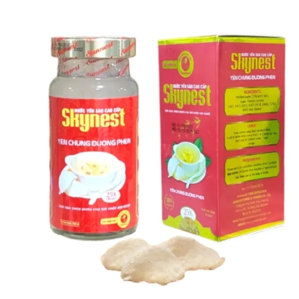 Yến sào cao cấp SkyNest đường phèn 25% hàm lượng yến (Lọ 150ml)