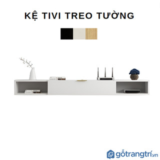 Kệ tivi phòng khách treo tường gỗ công nghiệp chống trầy, không thấm nước - giao hàng toàn quốc ghy-904