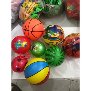 Bóng đá cao su bơm hơi hình quả dưa hấu bóng rổ, tặng kèm kim bơm bóng, đồ chơi cho bé bóng đồ chơi
