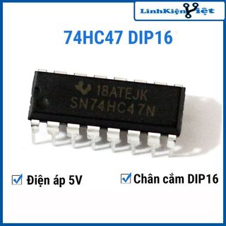 Ic 74hc47 bcd to 7-segment decoder/driver with open-collector outputs