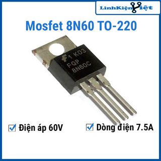 8n60 to220 mosfet n-ch 7.5a 600v