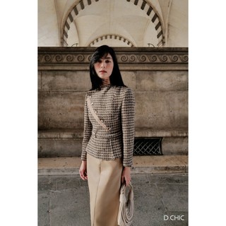 Áo khoác vạt lệch kèm đai d.chic ms: 160710