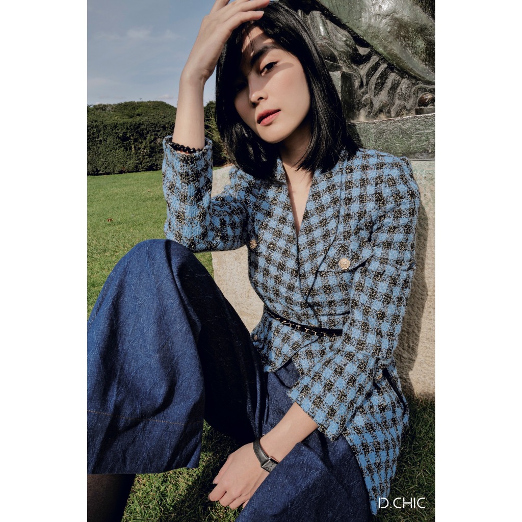 Áo khoác dáng dài 4 túi trước D.CHIC MS: 160699