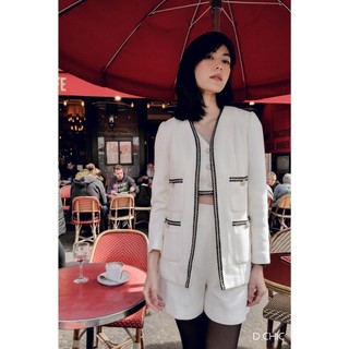 Áo khoác tweed dáng rộng 4 túi ốp d.chic ms: 160685