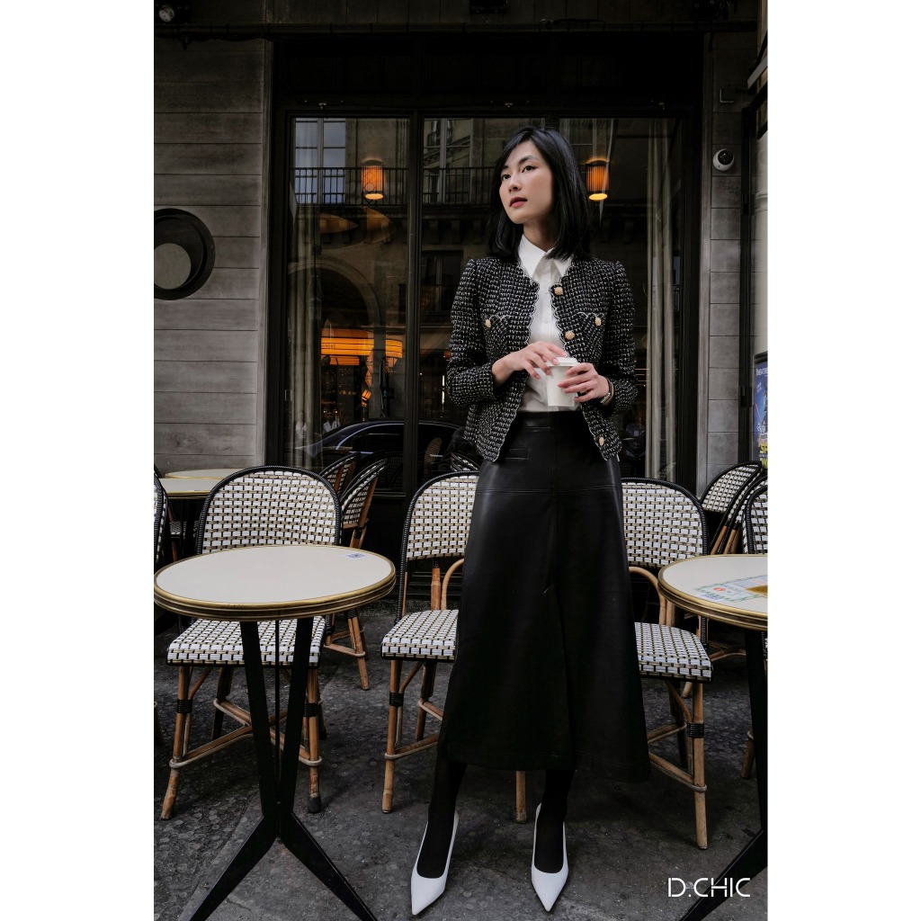 Áo khoác viền thêu bô đê D.CHIC MS: 160693