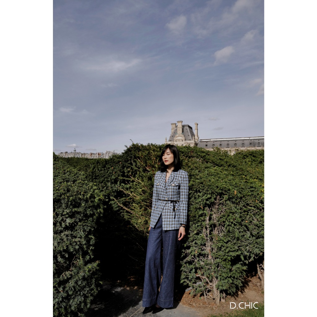 Áo khoác dáng dài 4 túi trước D.CHIC MS: 160699