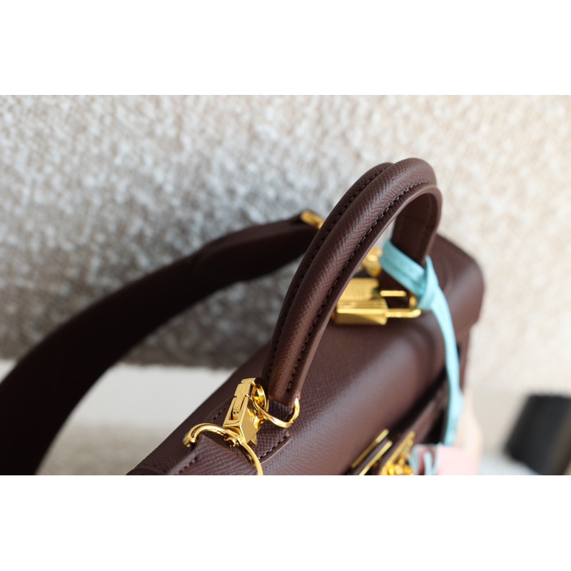 Túi Hơi mệt Keny new Bản da thật 2 box  25cm 5 mầu kèm dây bản to hot hot hot