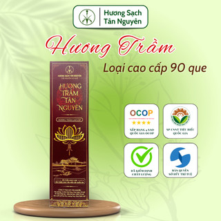 Nhang trầm hương cao cấp Tân Nguyên, hương trầm cao cấp, nhang thơm thờ cúng loại hộp cao cấp 90 que