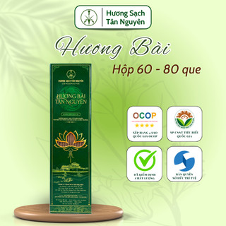 Hương bài Tân Nguyên, nhang ít khói, nhang không hóa chất, sản phẩm OCOP quốc gia, hộp 60 que