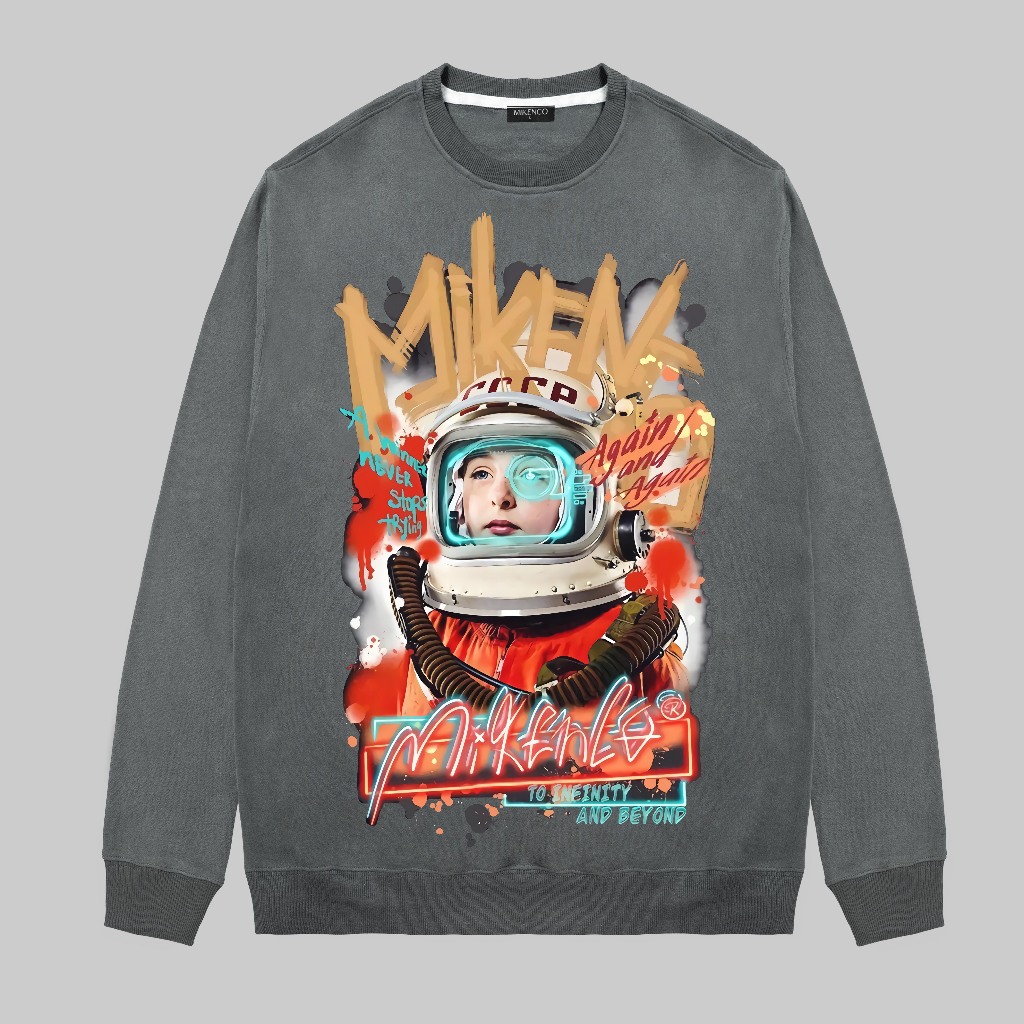 Áo nỉ Sweater  MIKE PHI HÀNH GIA   Ares.Stu shop , Áo sweater nam nữ nỉ bông cotton.