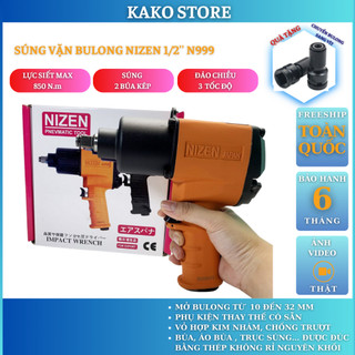 Súng bắn bulong 1/2" Nizen cam N-999 súng vặn ốc, Kako Store